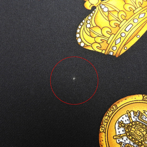 HERMES Black Silk Scarf - Picture 6 of 11